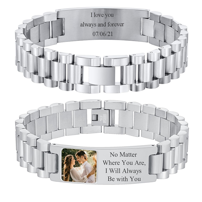 Jewelry Bracelet Watches - 사용자 정의 그림 텍스트 팔찌 시계