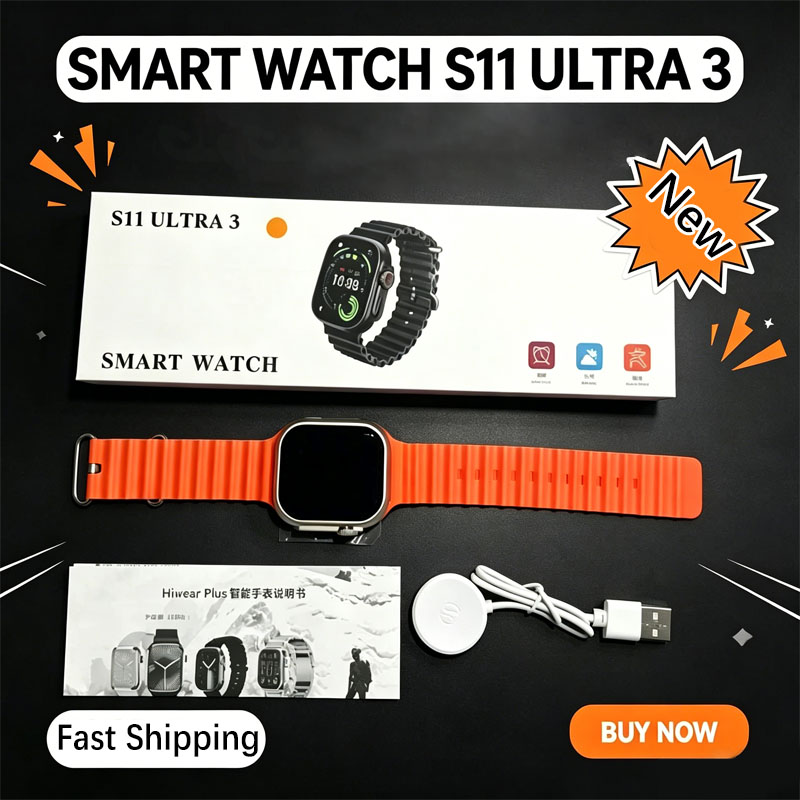 Italian Jewelry Watches - S11 울트라 3 스마트워치 남성용 2.09인치