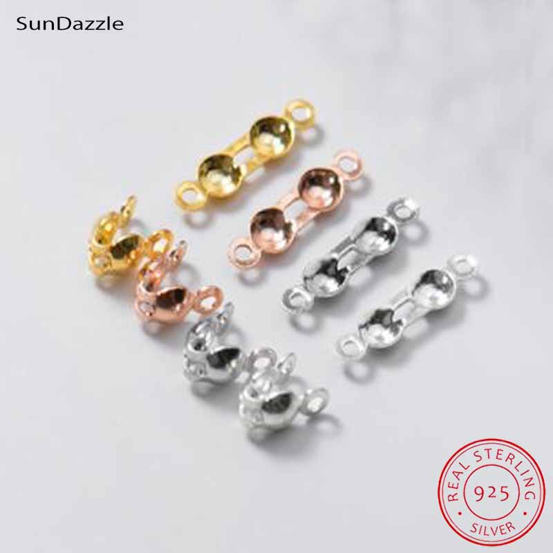 Charm Bracelet Beads - 4개 정품 순은 925 스털링 실버