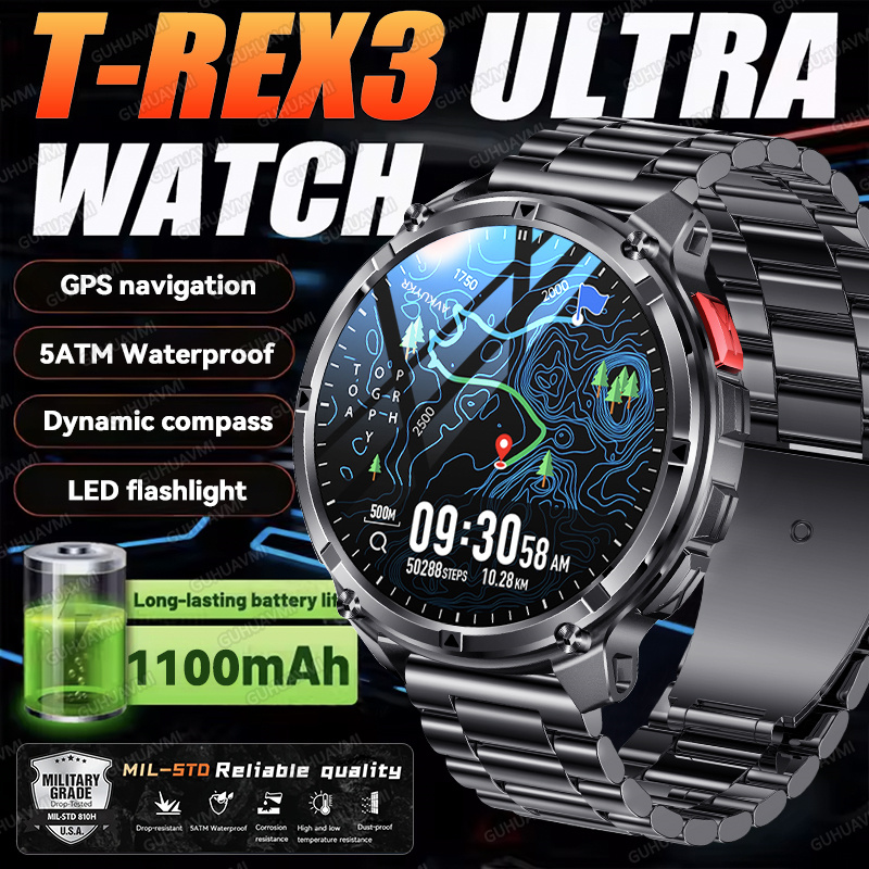 Italian Jewelry Watches - 2026년 신제품 T-Rex3 울트라 1100mAh 밀리터리