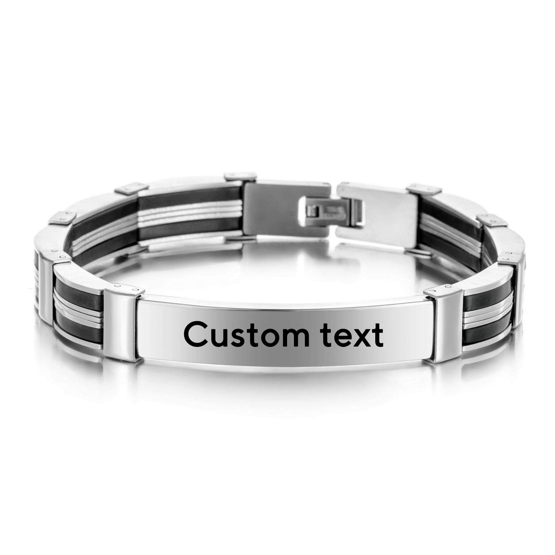 Jewelry Watches Women - 펑크 커스텀 텍스트 네임 남성용 스테인리스