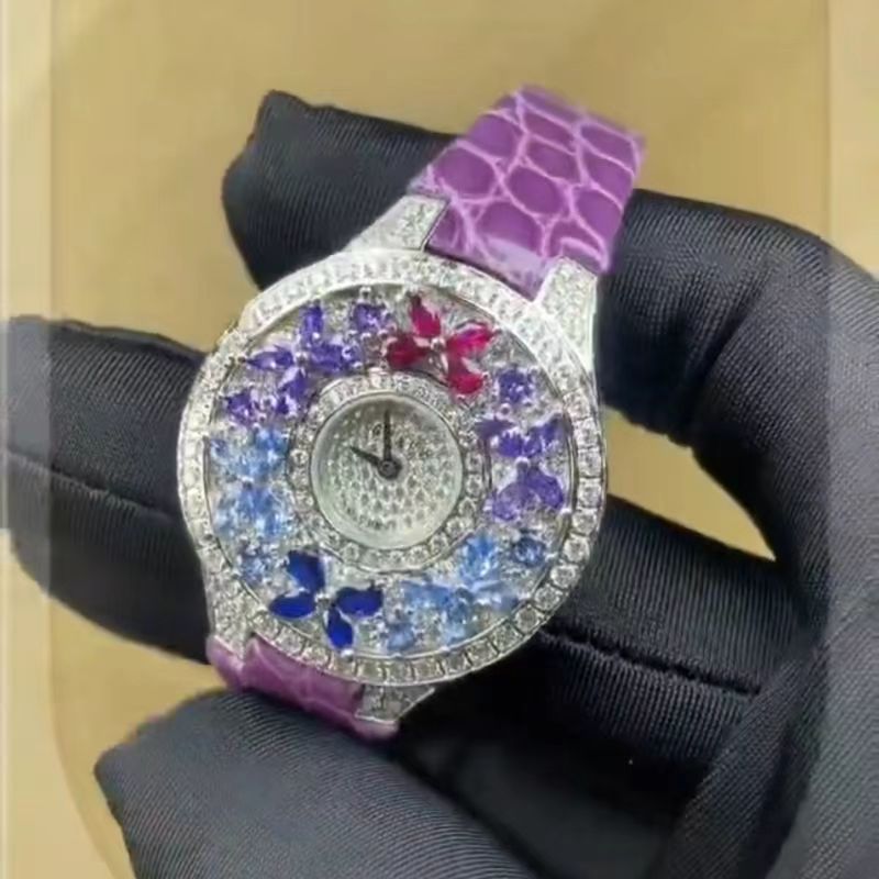 Jewels In Quartz Watches - 럭셔리 다채로운 여성용 시계 품질 보석