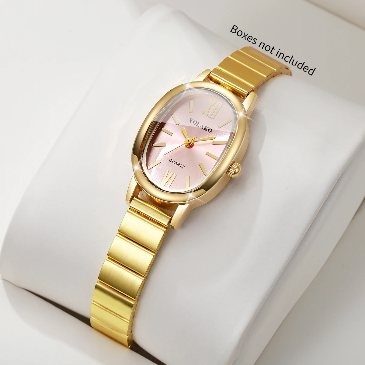 Jewelry Watches Women - 우아한 핑크 다이얼 여성용 시계 골든