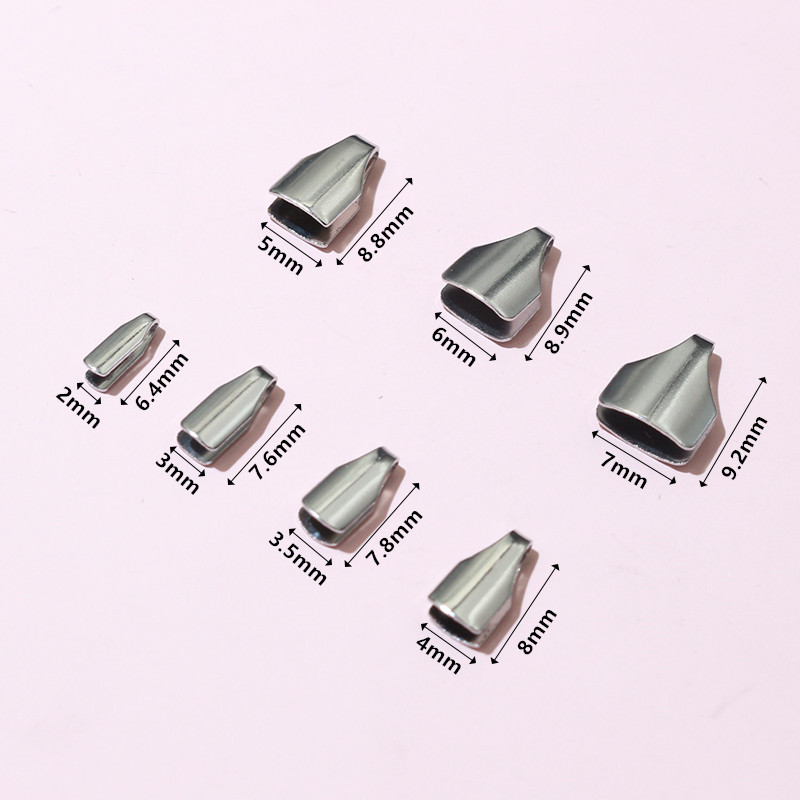 100pcs 스테인레스 스틸 2-7mm 플랫 코드 크림 - Charm Bracelet Beads 리뷰 및 가격