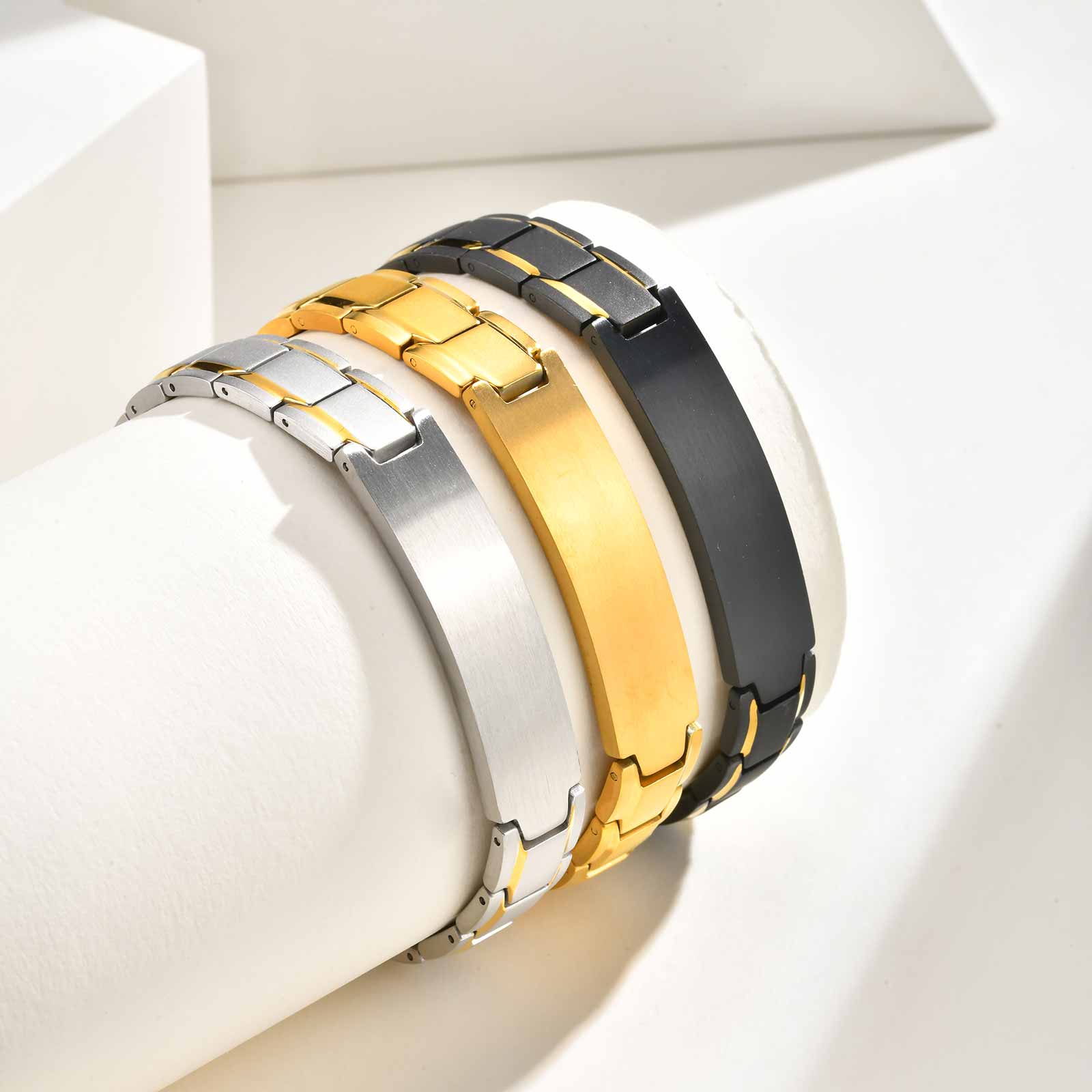 남성용 맞춤 이름 각인 팔찌, 스테인리스 스틸 시계줄  - Jewelry Bracelet Watches 리뷰 및 가격
