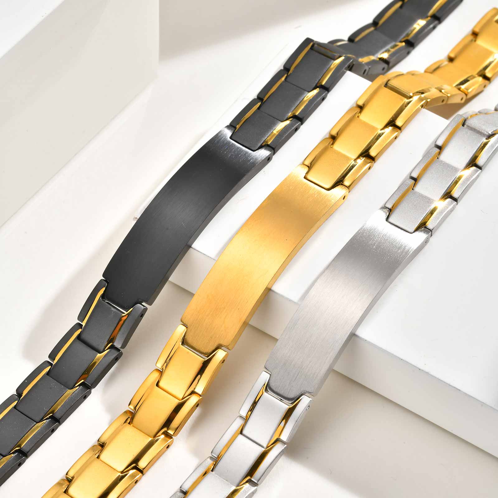 남성용 맞춤 이름 각인 팔찌, 스테인리스 스틸 시계줄  - Jewelry Bracelet Watches 리뷰 및 가격