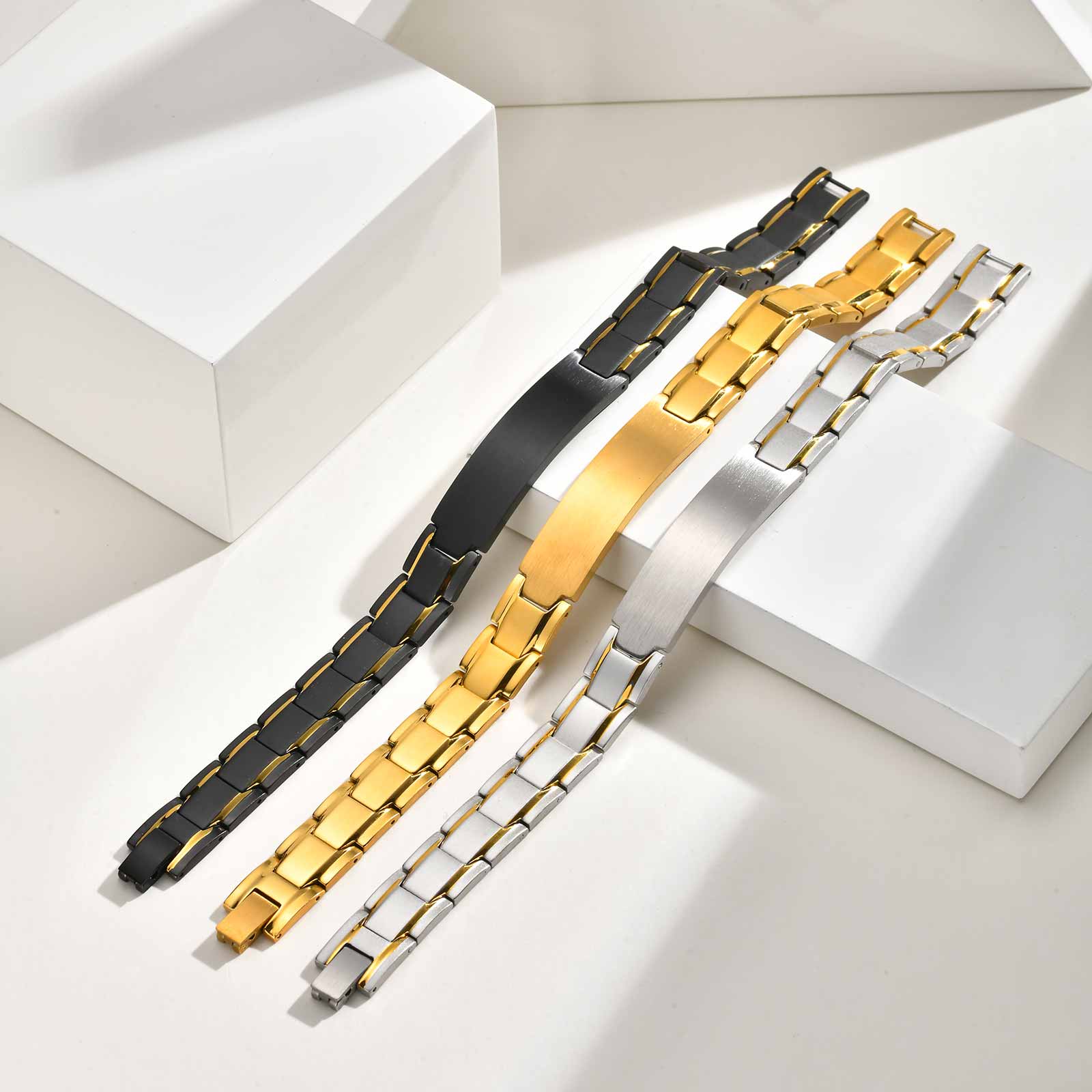 남성용 맞춤 이름 각인 팔찌, 스테인리스 스틸 시계줄  - Jewelry Bracelet Watches 리뷰 및 가격