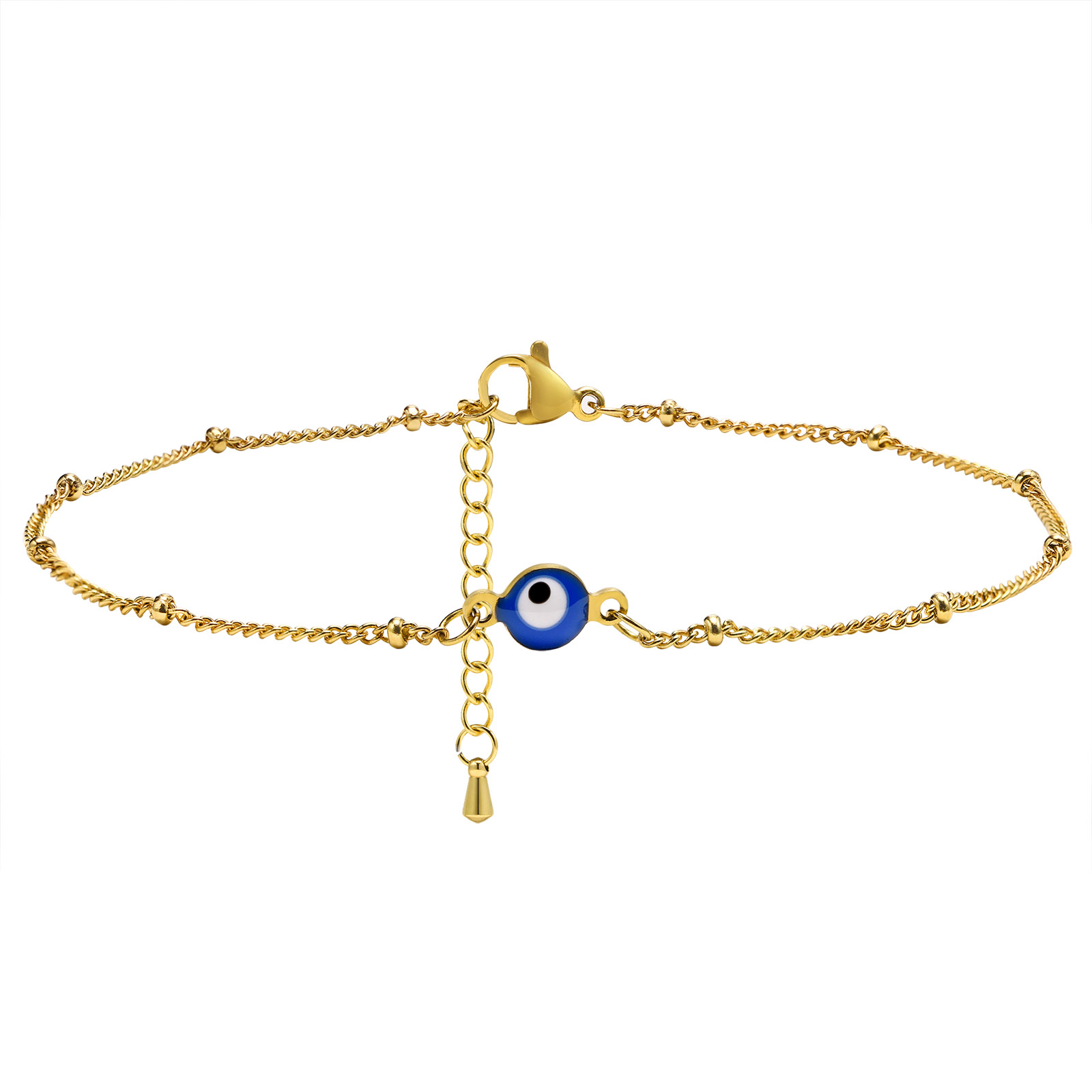 여성을위한 다리에 악마의 눈 발목 팔찌, 조정 가능한  - Jc Jewelry & Watches 리뷰 및 가격