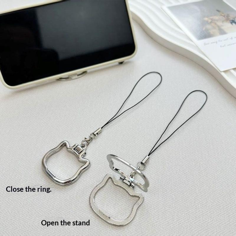 귀여운 고양이 모양의 합금 휴대폰 끈 2-in-1 손가 - Watches & Jewelry Repair Center 리뷰 및 가격