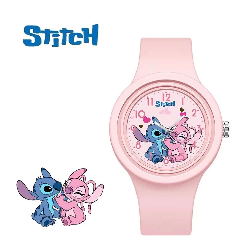 @뉴 스티치 어린이 시계 소녀용 실리콘 스트랩 라운드  - Jewelry Bracelet Watches 리뷰 및 가격