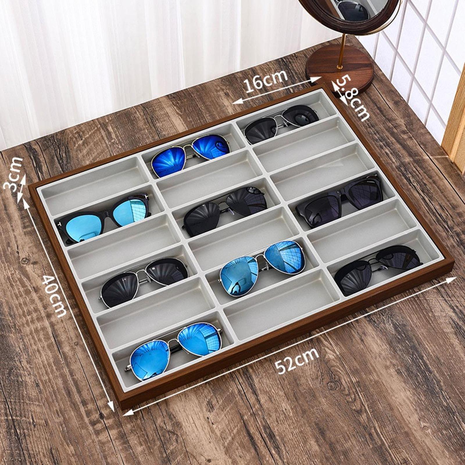 안경 정리함 18칸 수납 트레이 선글라스, 보석, 시계 - Jewelry Eyewear Watches & Accessories 리뷰 및 가격
