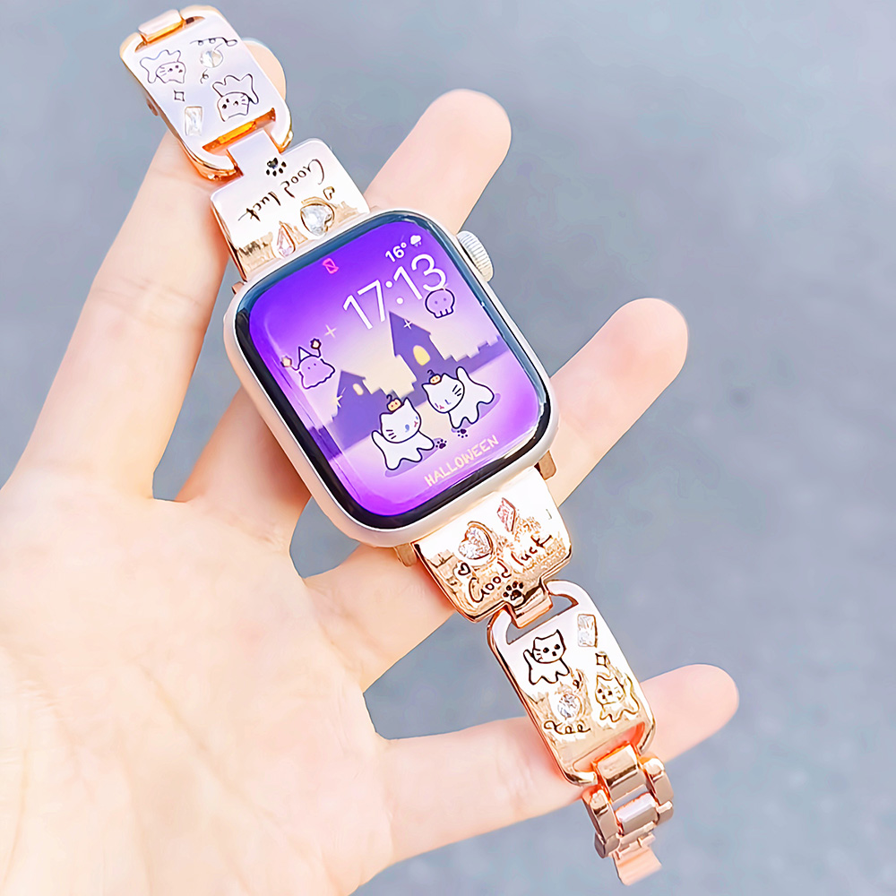 애플 워치 밴드용 드레시 주얼리 팔찌, 여성 소녀 귀여 - Italian Jewelry Watches 리뷰 및 가격