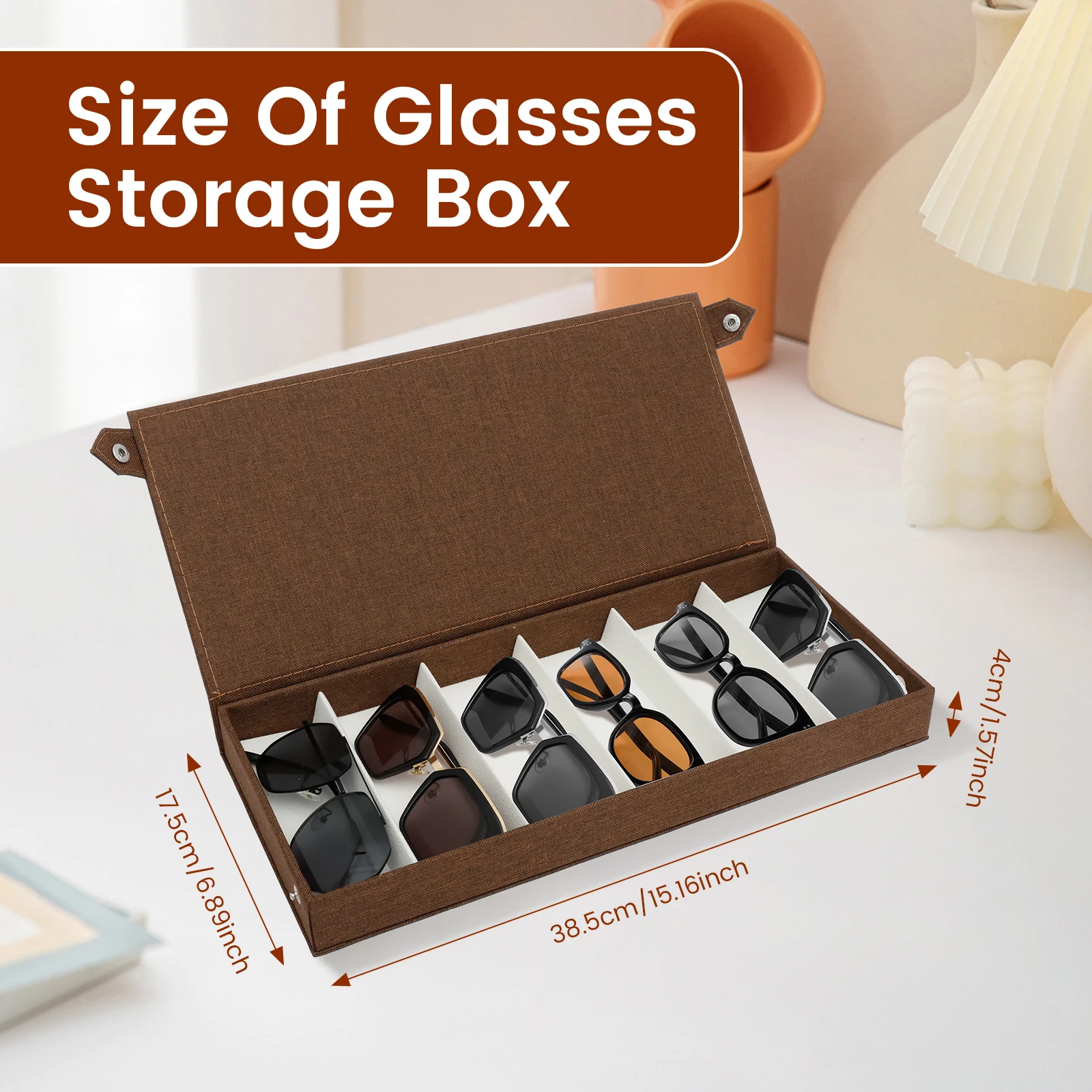 6 슬롯 선글라스 보관 상자 보석 상자 안경 시계 디스 - Jewelry Eyewear Watches & Accessories 리뷰 및 가격