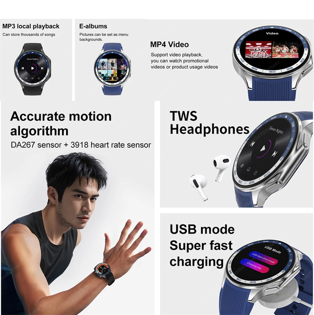 1.43 AMOLED 스마트 시계 3D 서라운드 비전  - Italian Jewelry Watches 리뷰 및 가격