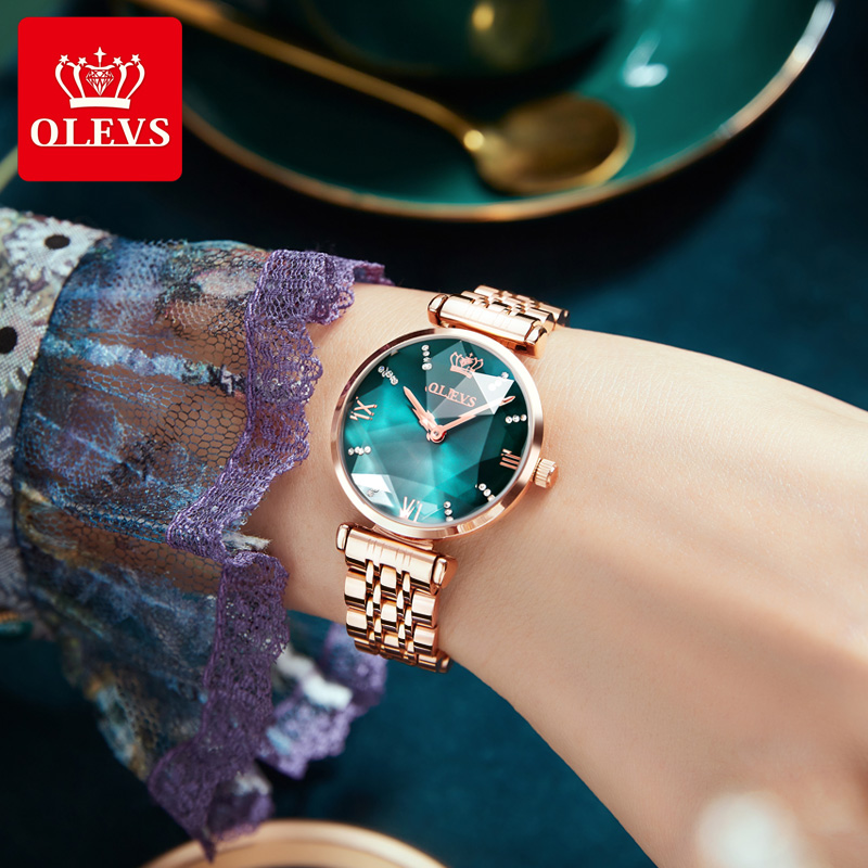 OLEVS 여성용 럭셔리 보석 쿼츠 시계, 방수 스테인 - Jewels In Quartz Watches 리뷰 및 가격