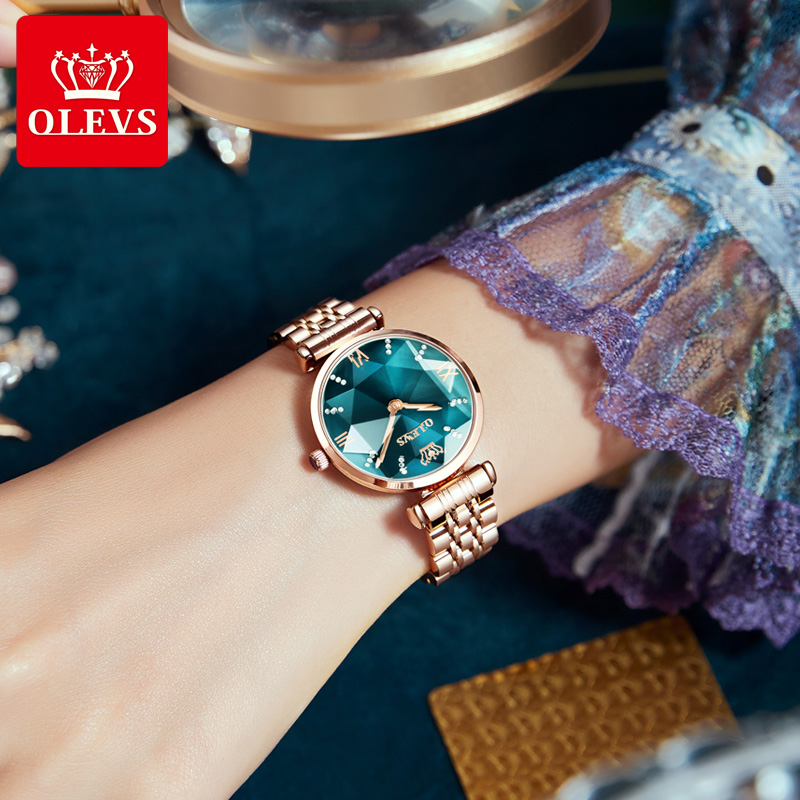 OLEVS 여성용 럭셔리 보석 쿼츠 시계, 방수 스테인 - Jewels In Quartz Watches 리뷰 및 가격