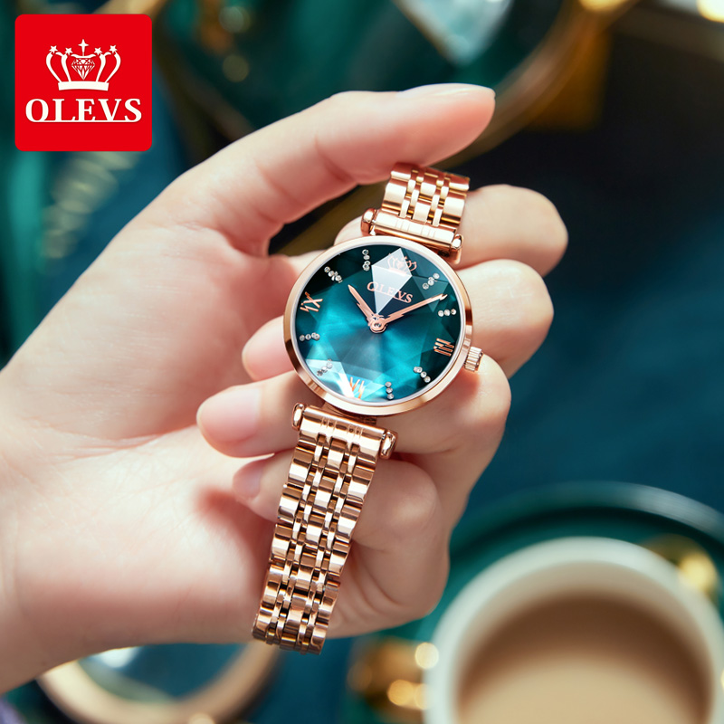 OLEVS 여성용 럭셔리 보석 쿼츠 시계, 방수 스테인 - Jewels In Quartz Watches 리뷰 및 가격