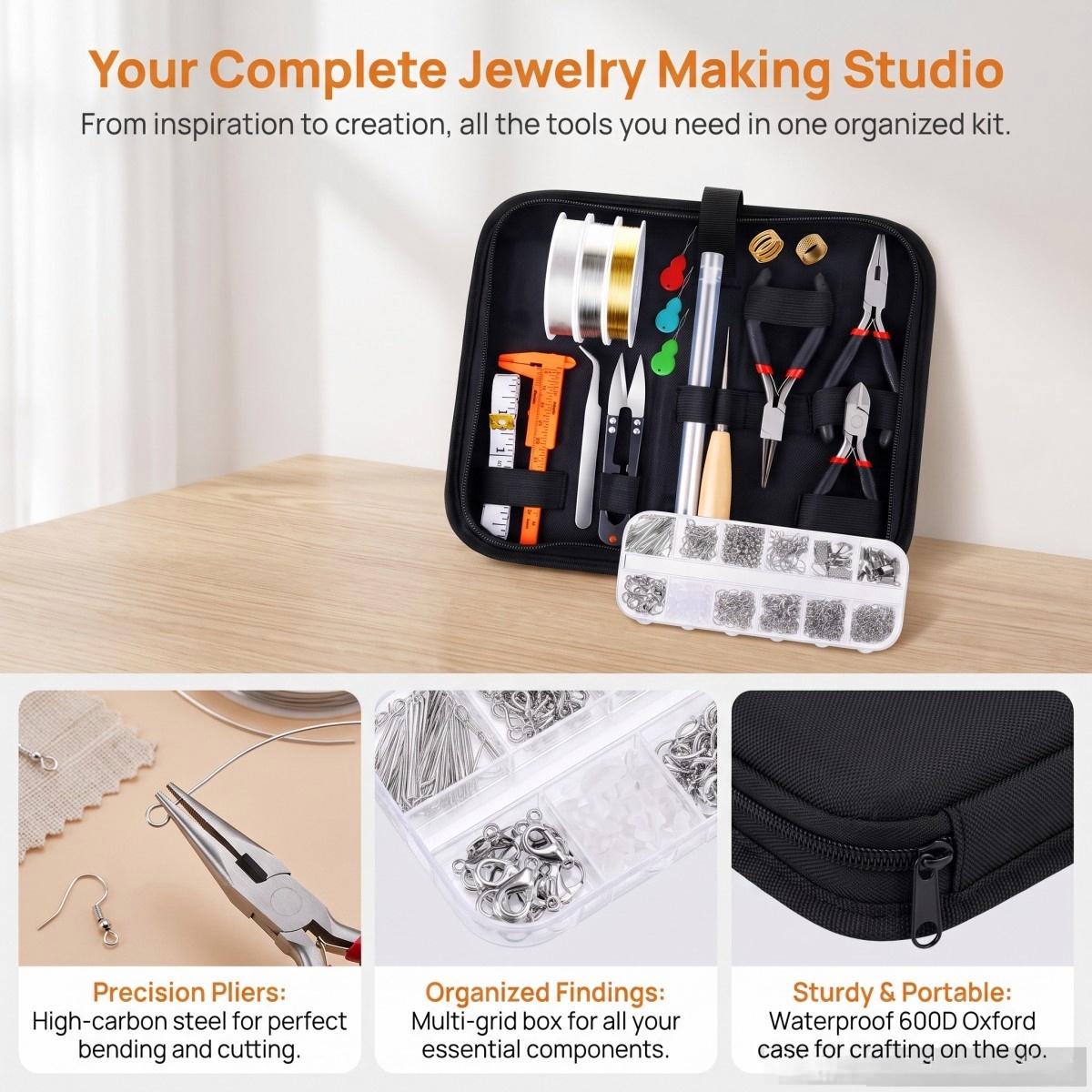 전문가용 휴대용 비즈 공예 및 주얼리 수리 도구 키트, - Jewelry Repair & Watches Durham Nc 리뷰 및 가격