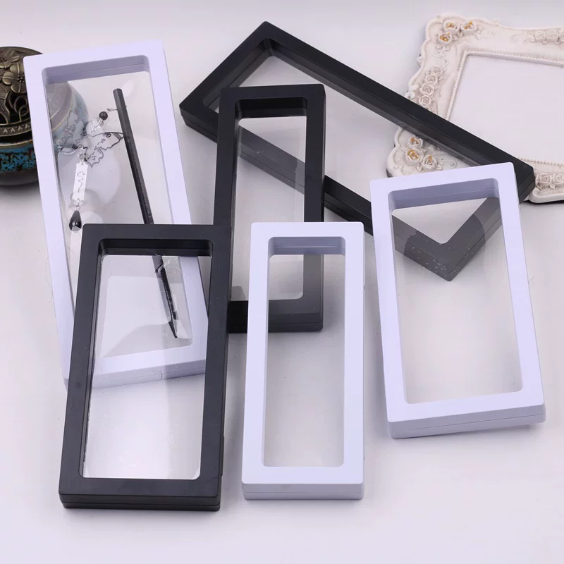 흰색 10개, 투명 플로팅 프레임 디스플레이 랙, 플로 - Jewelry Box Watches Bracelets 리뷰 및 가격