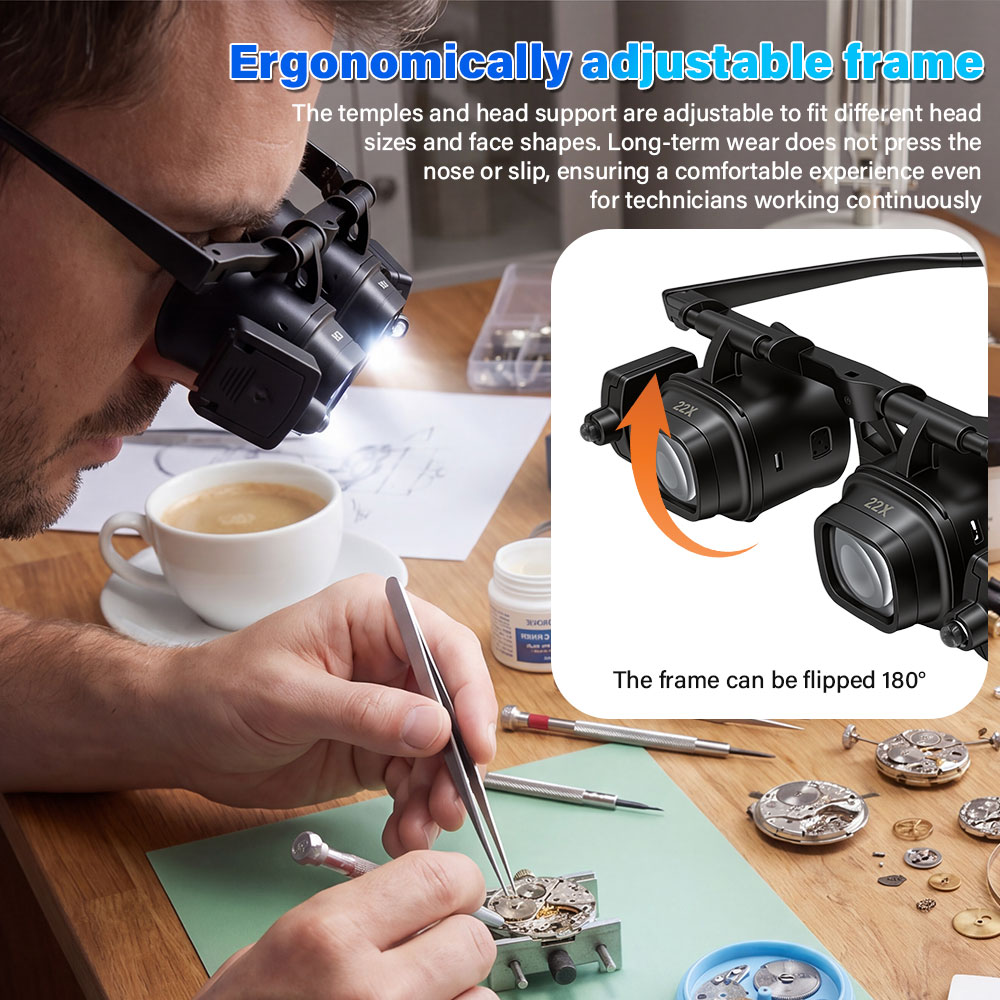 휴대용 2X-24X 헤드밴드 돋보기, 시계 및 보석 수 - Jewelry Eyewear Watches & Accessories 리뷰 및 가격