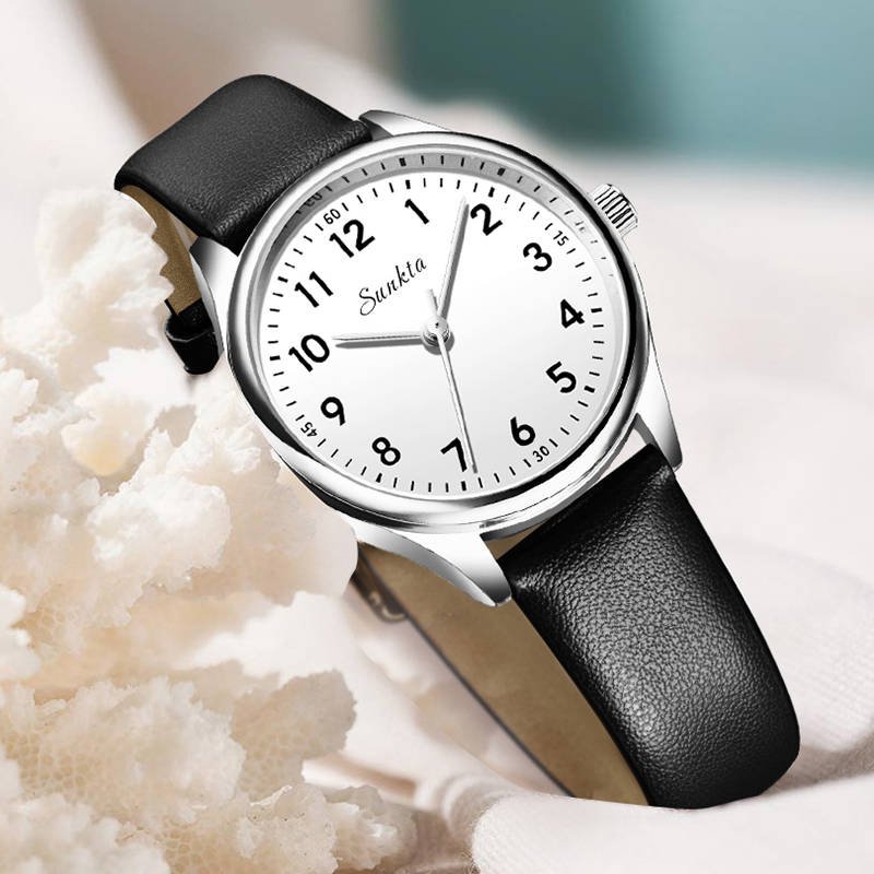 LIGE 간단한 여성 패션 흑백 디자인 숙녀 '쿼츠 시 - Jewelry Watches Women 리뷰 및 가격