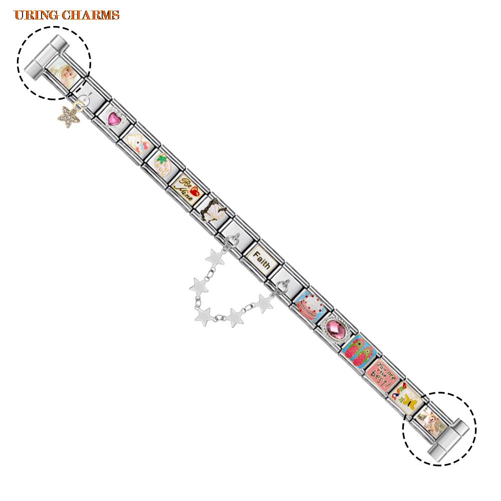 1쌍 사진 로고 맞춤형 시계 스트랩 커넥터 9mm 이탈 - Italian Jewelry Watches 리뷰 및 가격