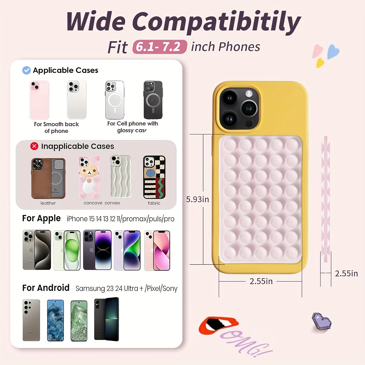 2개입 양면 실리콘 흡착식 휴대폰 거치대 (아이폰/안드 - Watches & Jewelry Repair Center New York Reviews 리뷰 및 가격