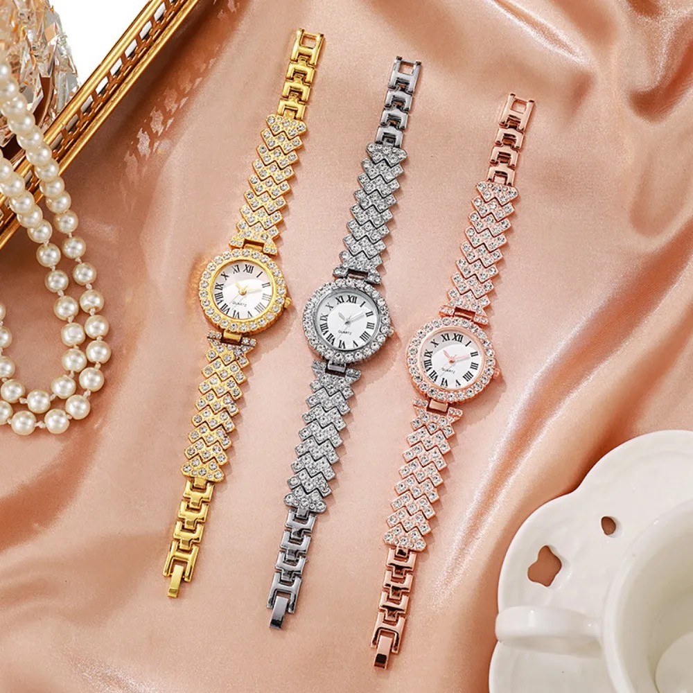 2026 5pcs 우아한 라인스톤 여성용 시계 패션 로 - Jewelry Box Watches Bracelets 리뷰 및 가격